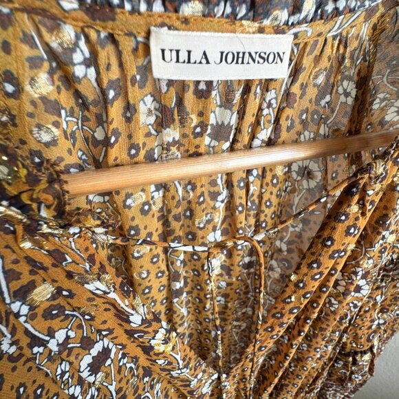 Ulla Johnson Erisa Mini Dress Ochre gold Size 2 - Picture 6 of 14